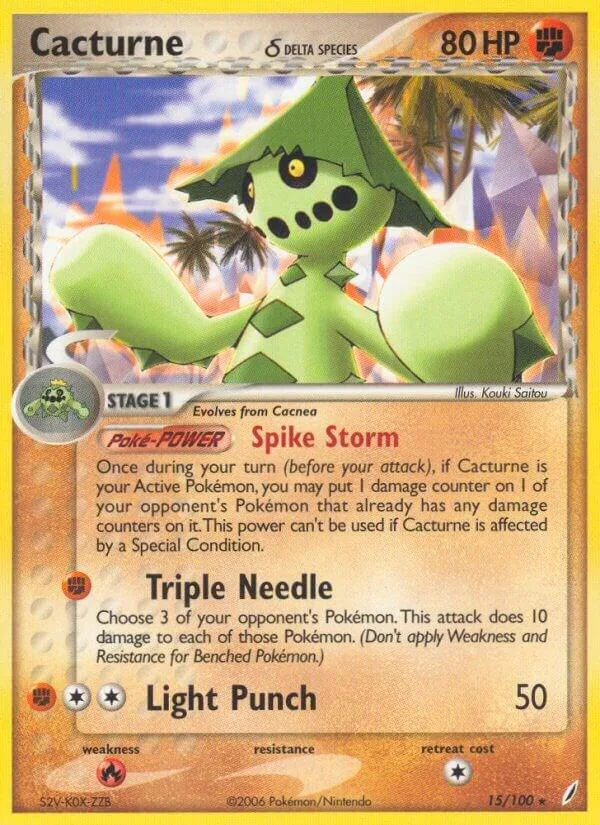 Cacturne (Delta Species) card front