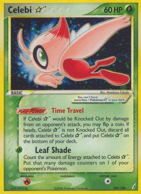 Celebi Star Holofoil card