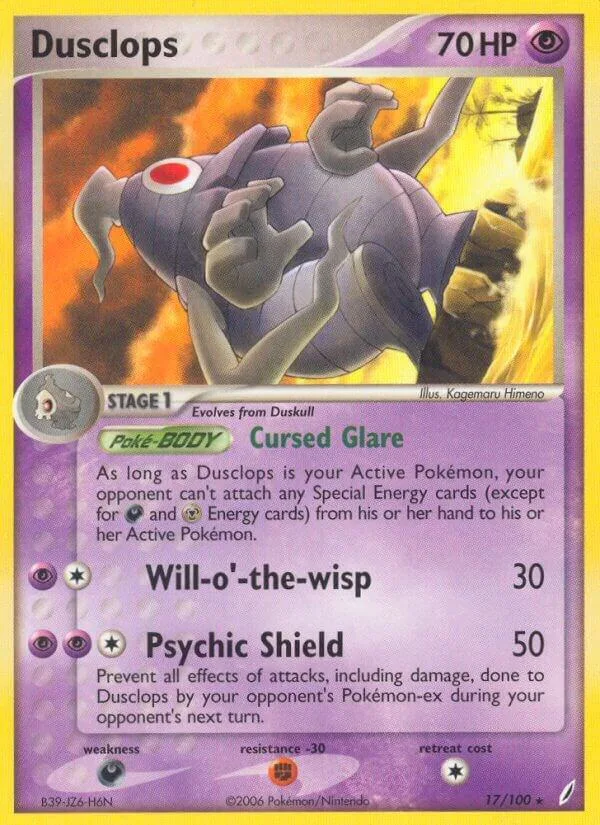Dusclops card front