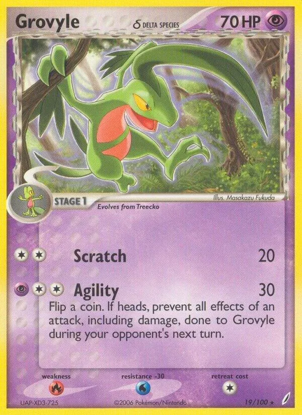 Grovyle (Delta Species) card front