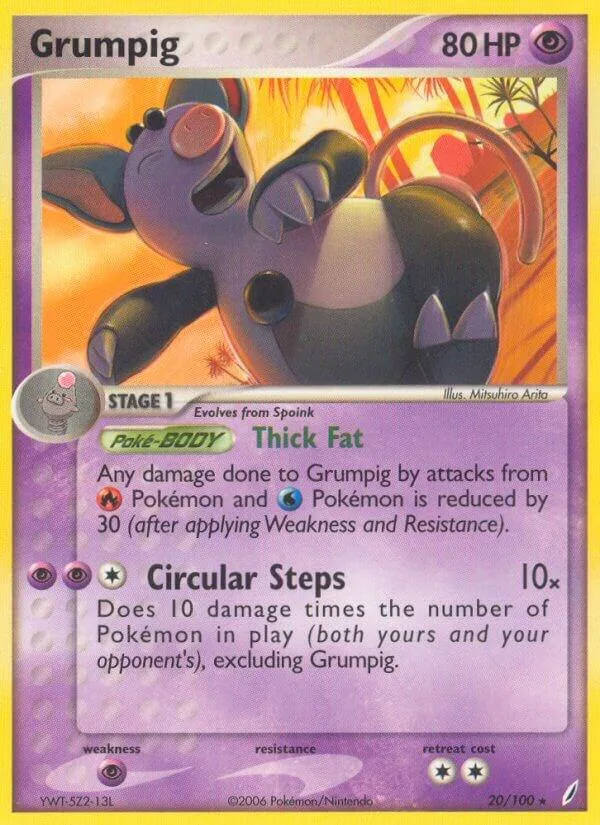 Grumpig card front