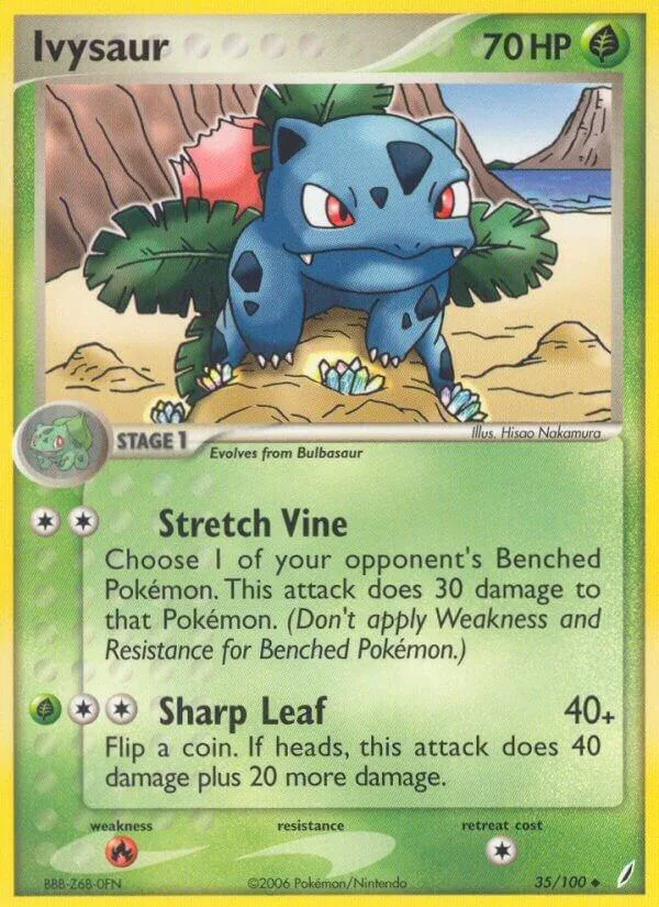 Ivysaur card front