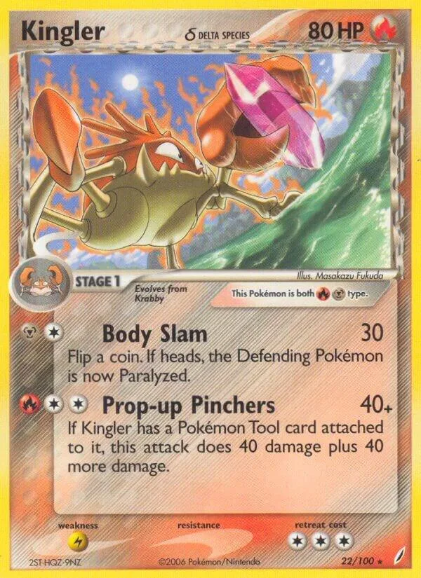 Kingler (Delta Species) card front