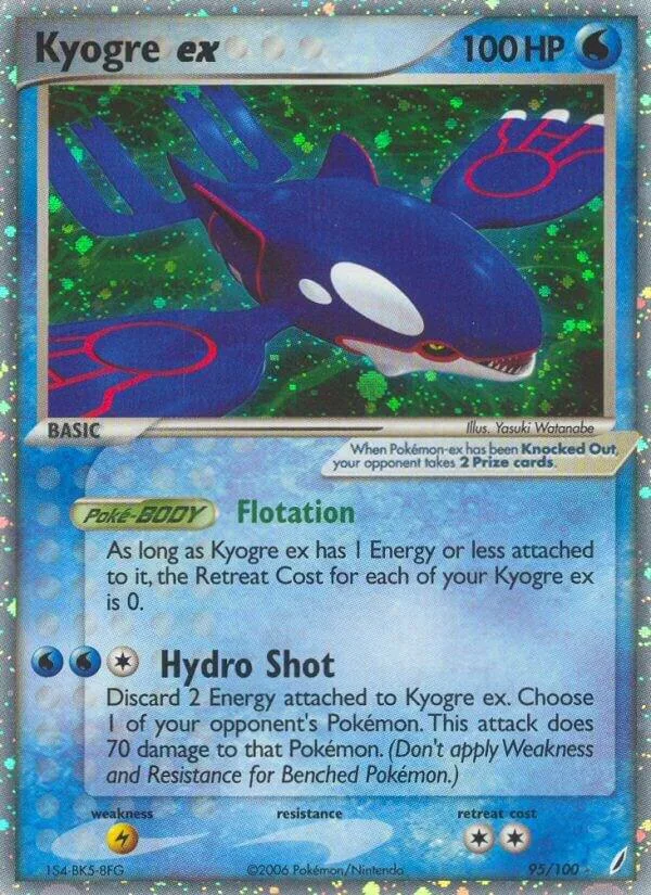 Kyogre ex Holofoil card