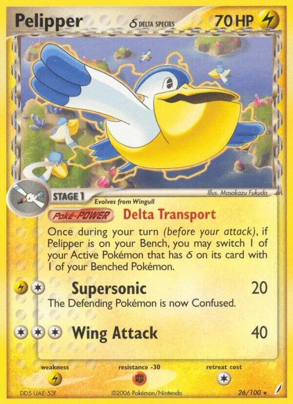 Pelipper (Delta Species) card front