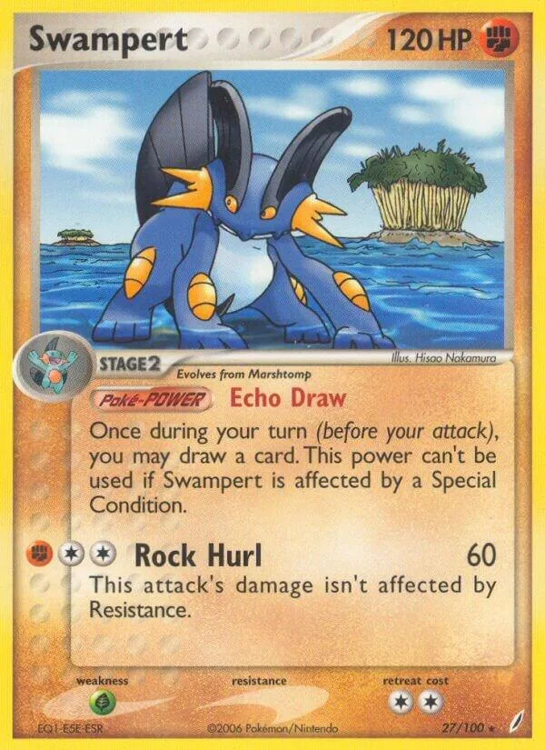 Swampert card front