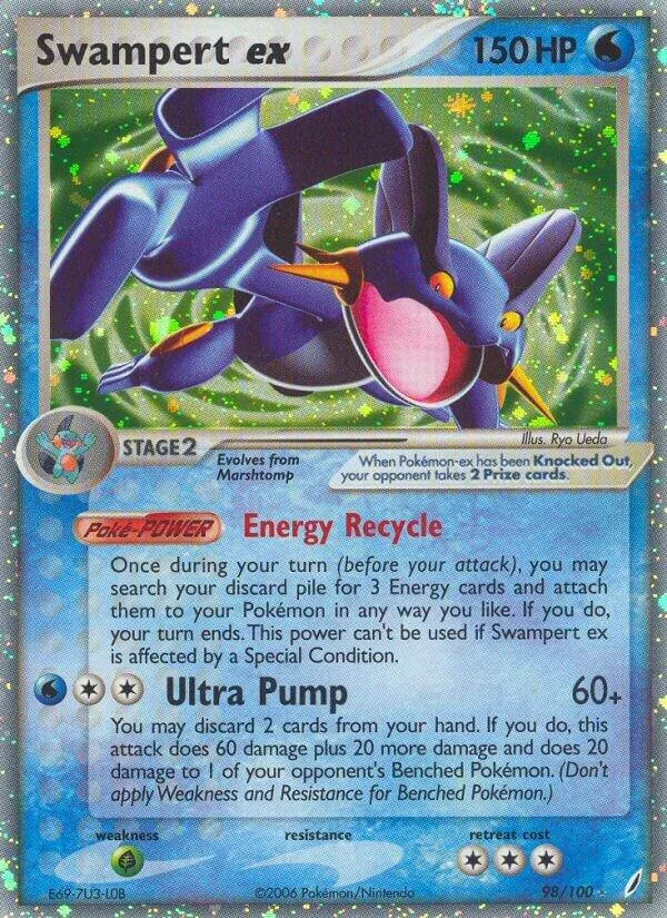 Swampert ex Holofoil card