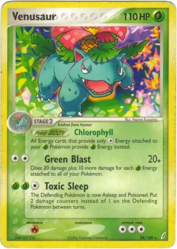 Venusaur card front