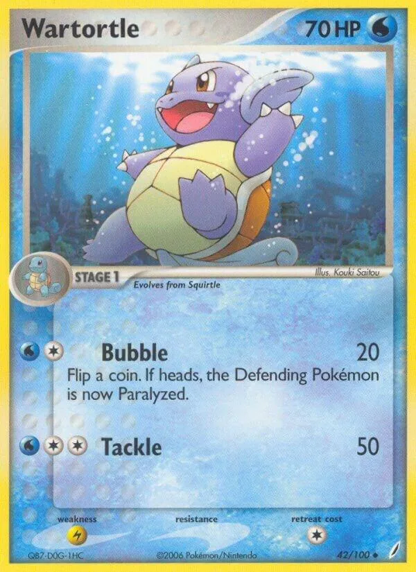 Wartortle card front
