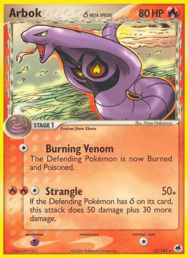 Arbok (Delta Species) card front