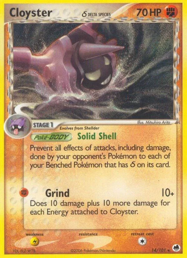 Cloyster (Delta Species) card front