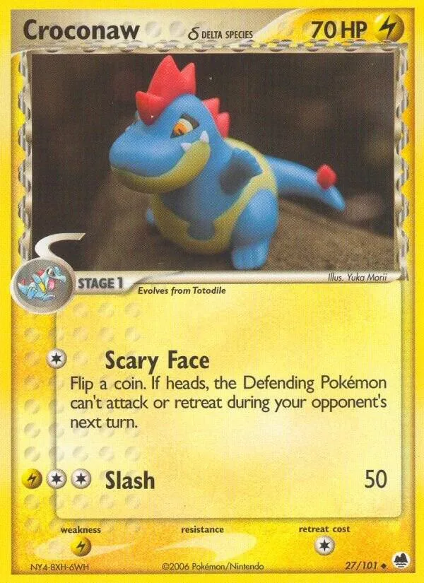 Croconaw (Delta Species) card front