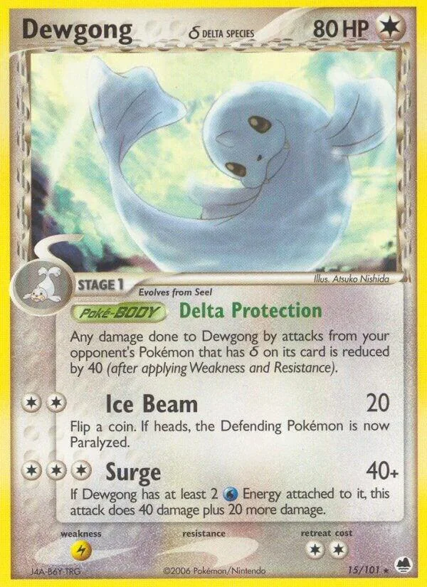 Dewgong (Delta Species) card front