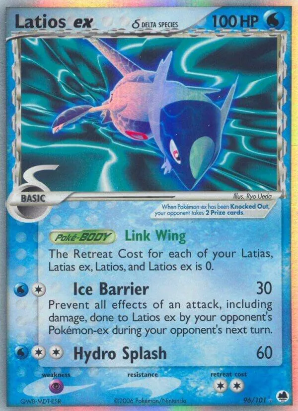 Latios ex (Delta Species) Holofoil card