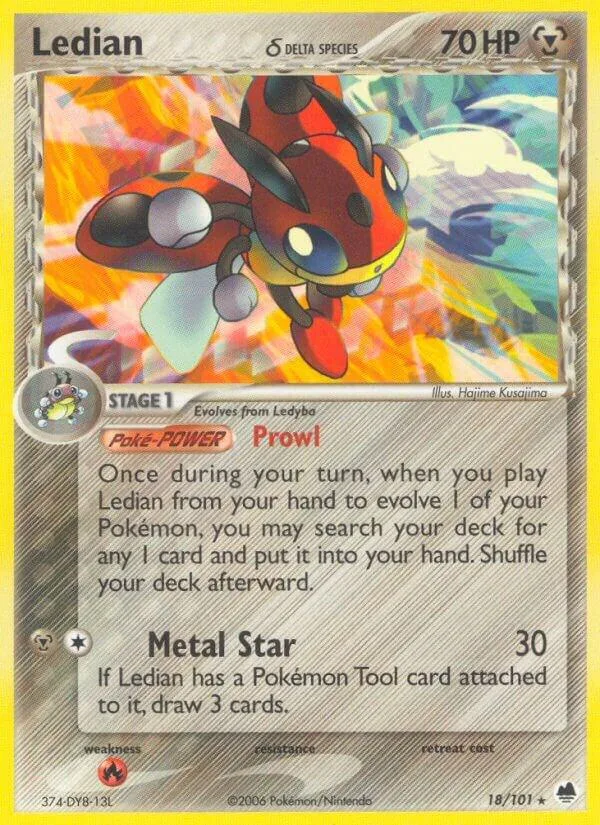 Ledian (Delta Species) card front