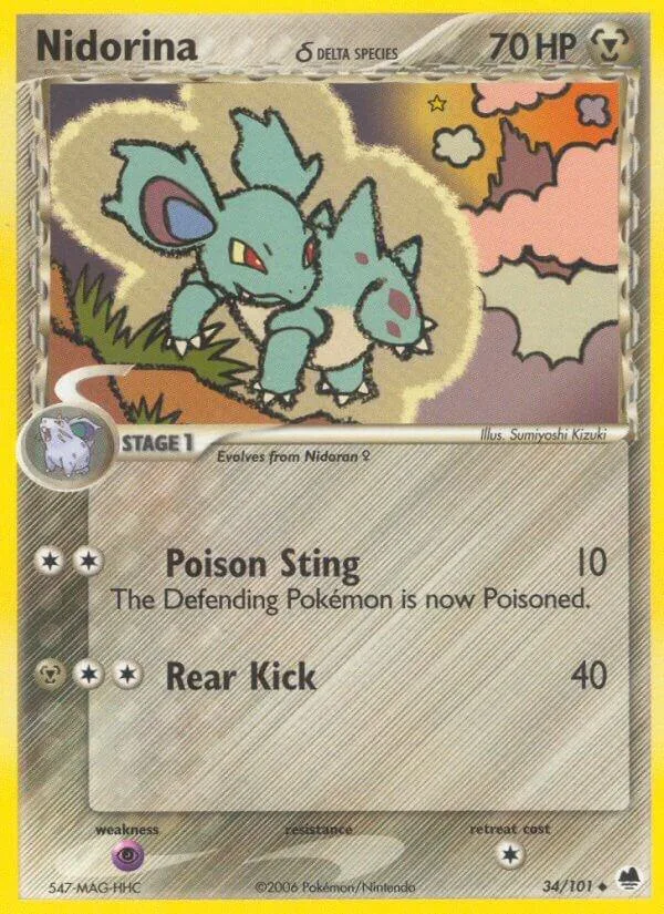 Nidorina (Delta Species) card front