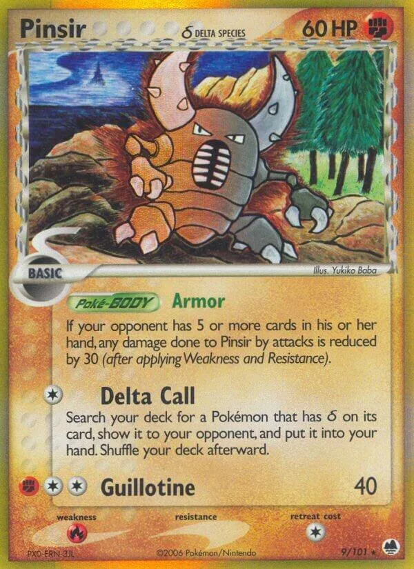 Pinsir (Delta Species) card front