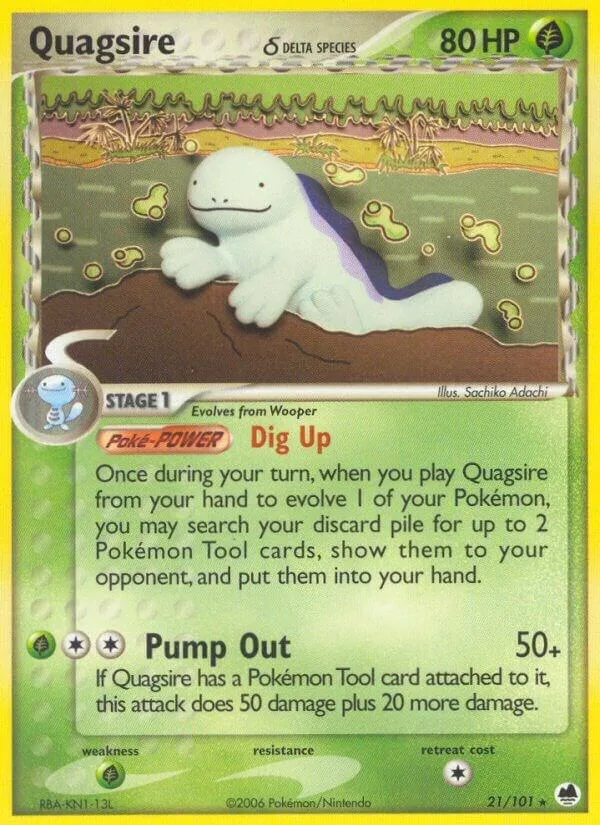 Quagsire (Delta Species) card front