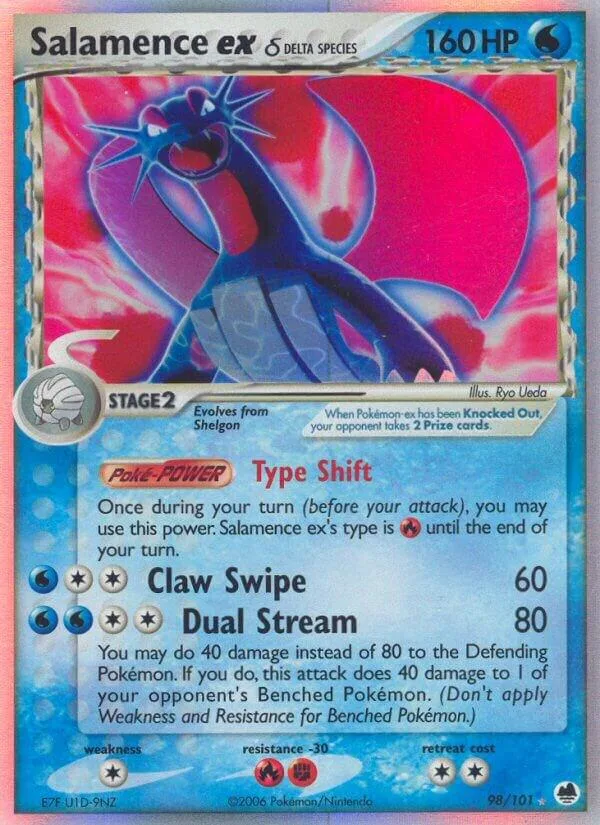 Salamence ex (Delta Species) Holofoil card