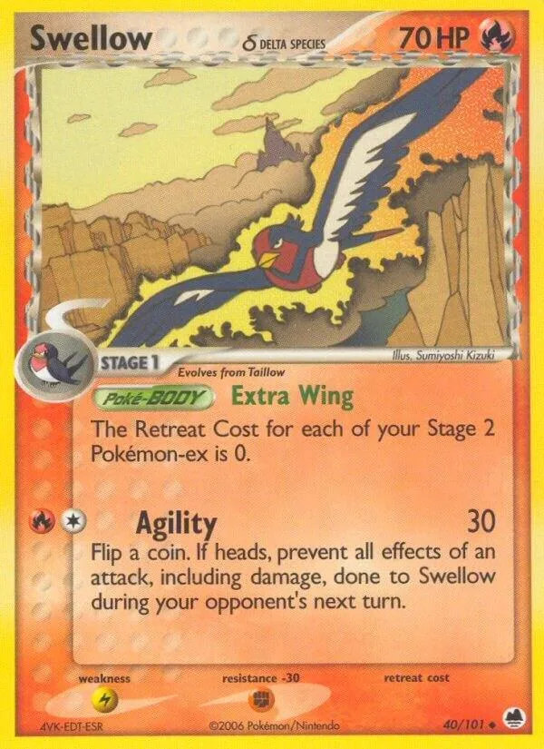 Swellow (Delta Species) card front