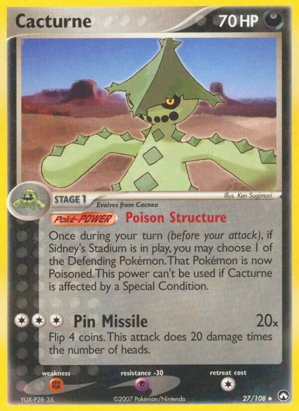 Cacturne card front