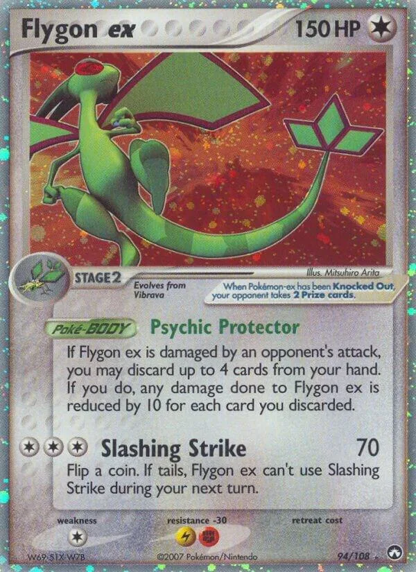 Flygon ex Holofoil card