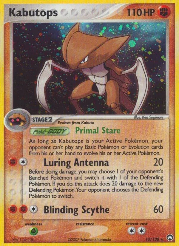 Kabutops card front