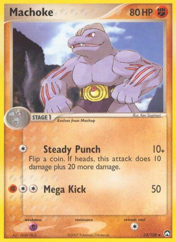 Machoke card front