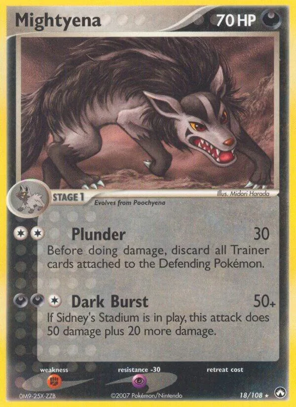 Mightyena card front