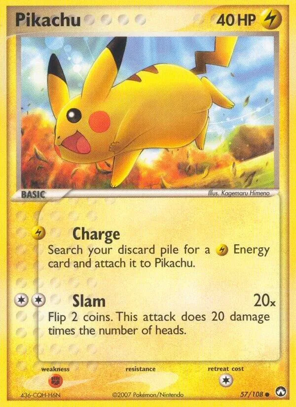 Pikachu Reverse Holofoil card