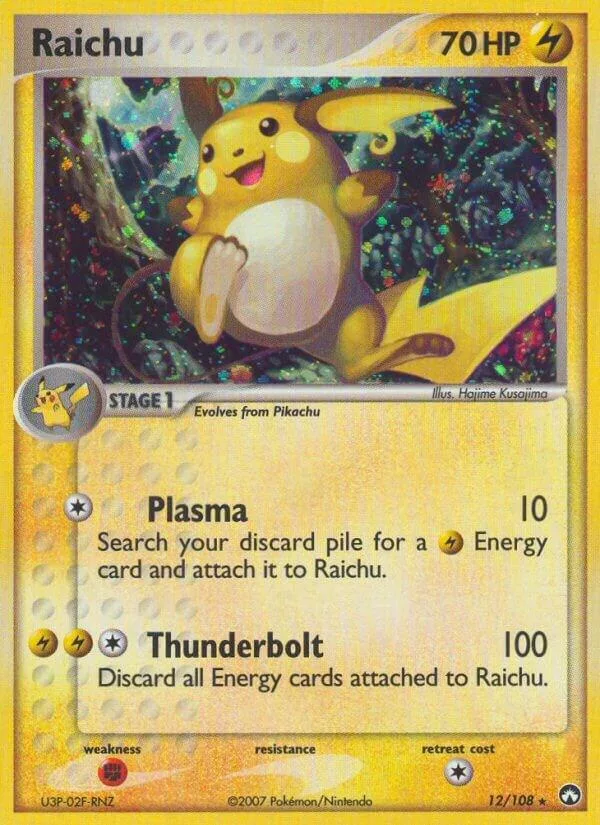 Raichu card front