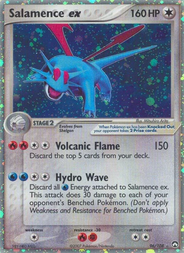 Salamence ex Holofoil card