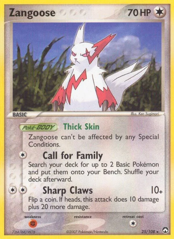 Zangoose card front