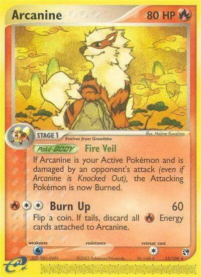 Arcanine card front