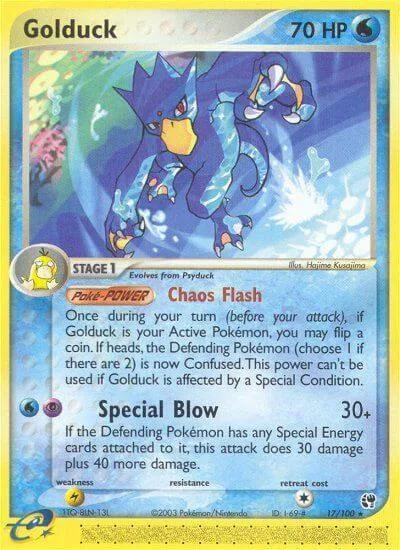 Golduck card front