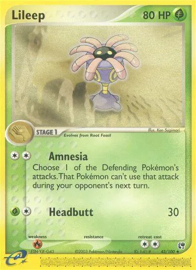 Lileep card front