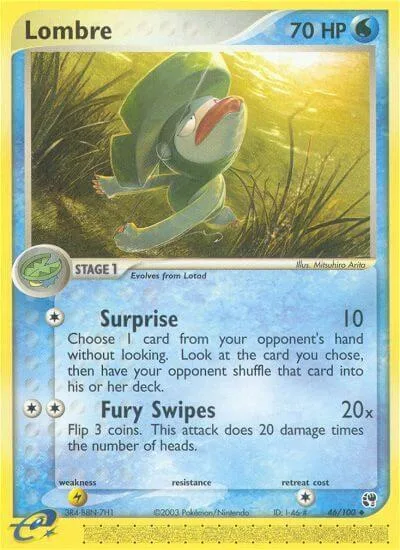 Lombre card front
