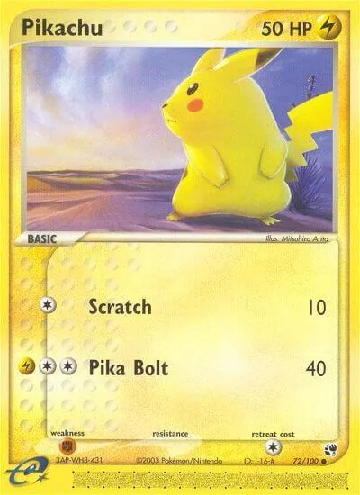 Pikachu Reverse Holofoil card