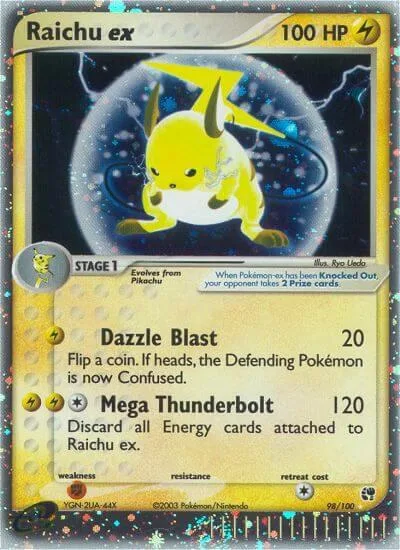 Raichu ex Holofoil card