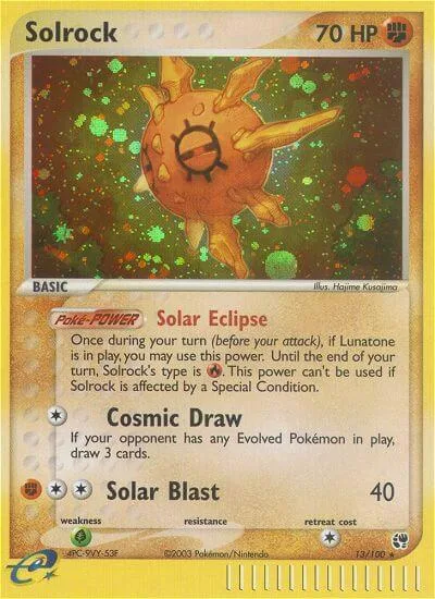 Solrock card front