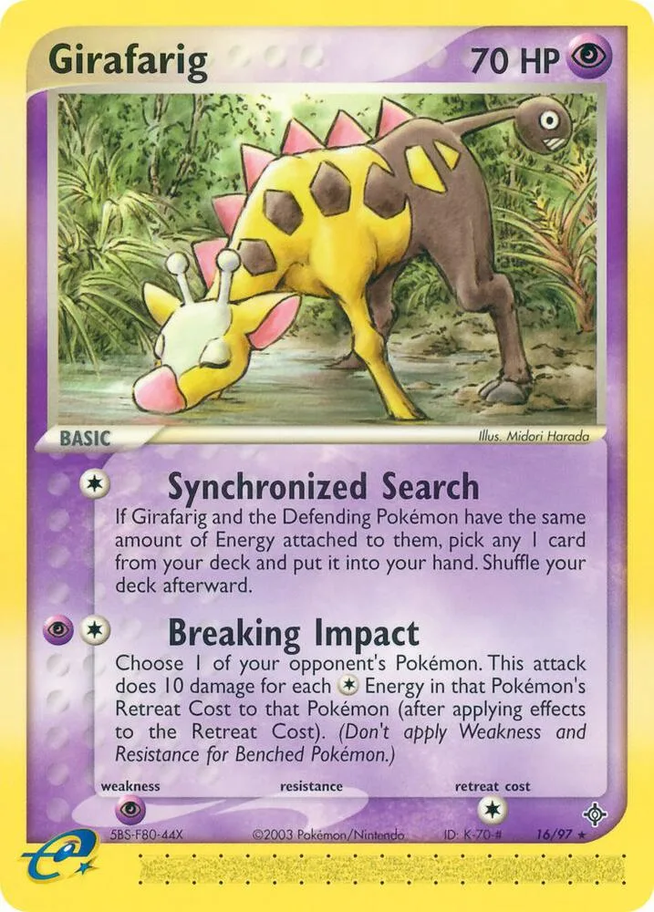 Girafarig card front