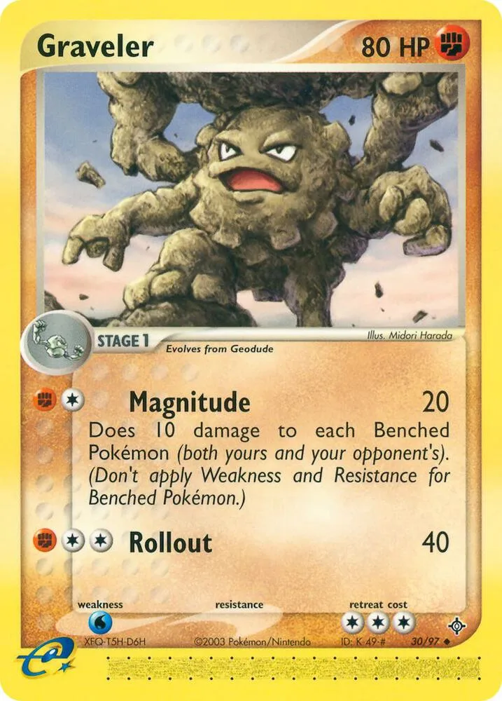 Graveler card front