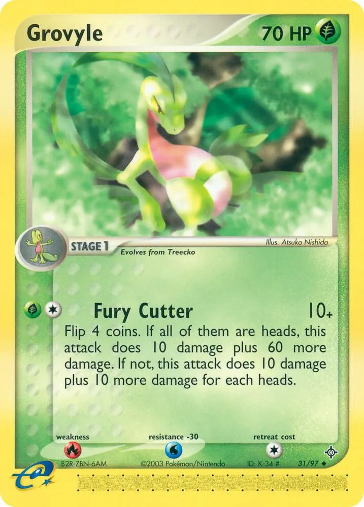 Grovyle card front