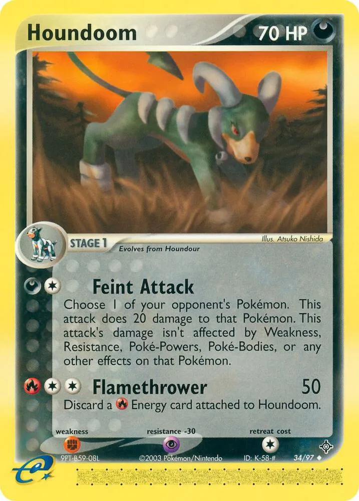Houndoom card front