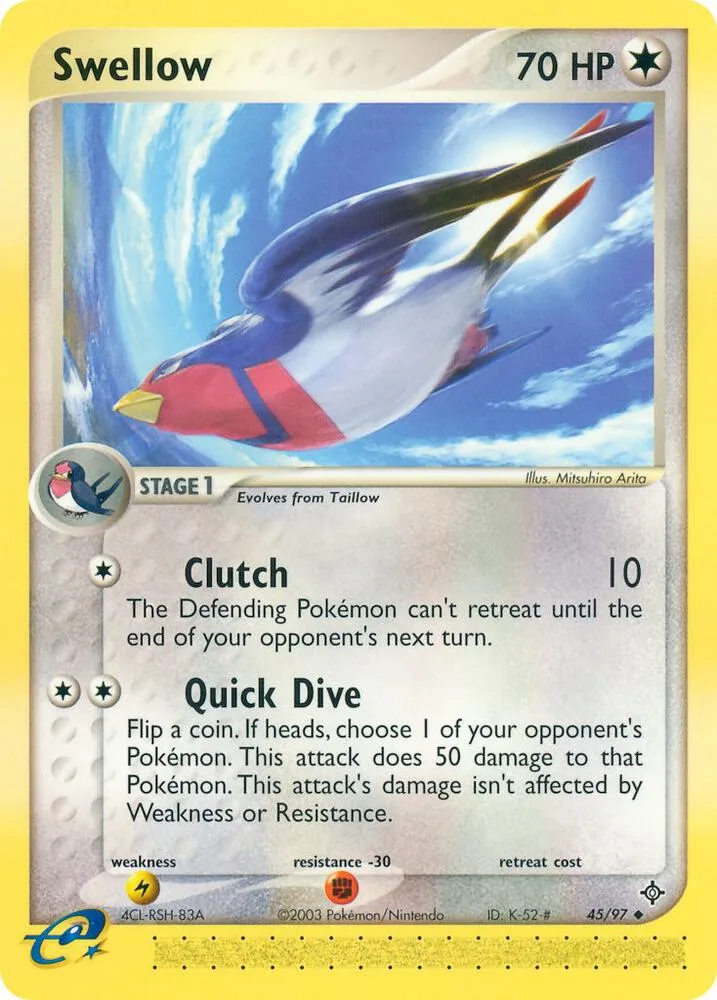 Swellow card front