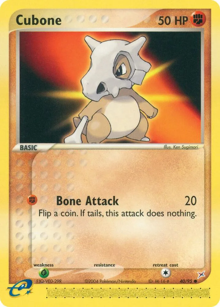Cubone card front