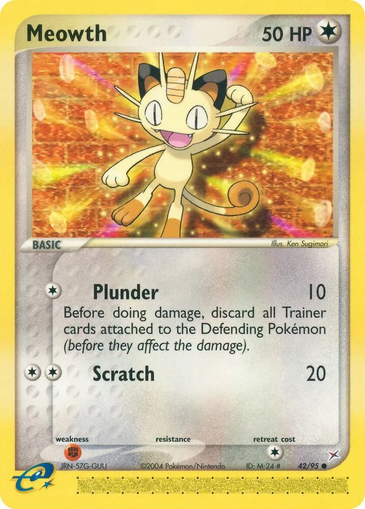 Meowth card front