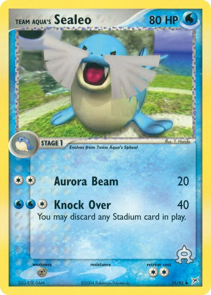 Team Aqua's Sealeo card front