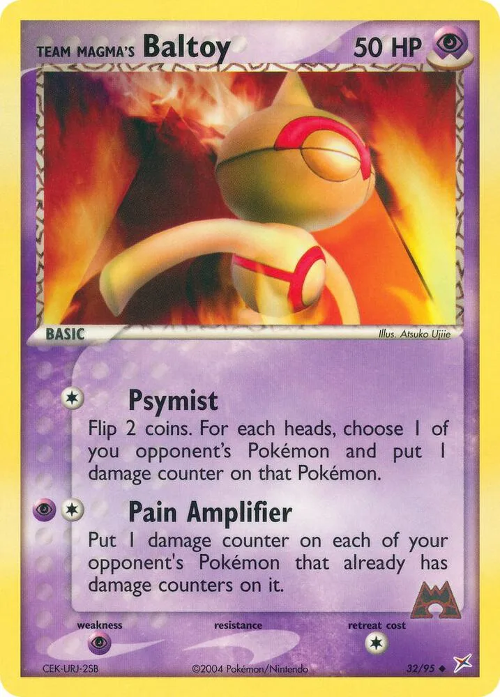 Team Magma's Baltoy card front