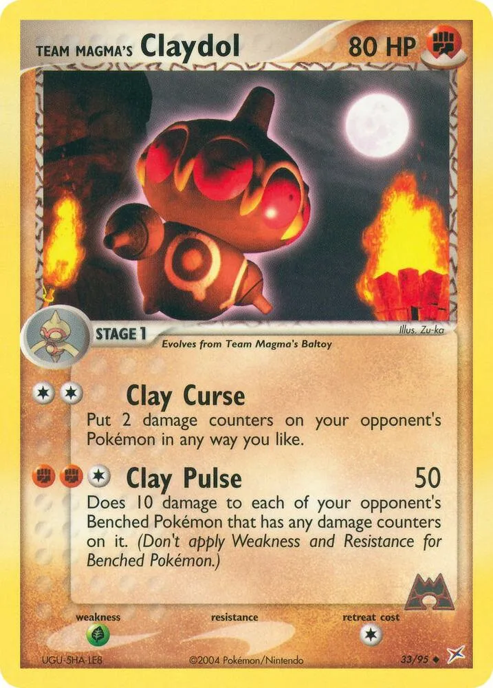 Team Magma's Claydol card front